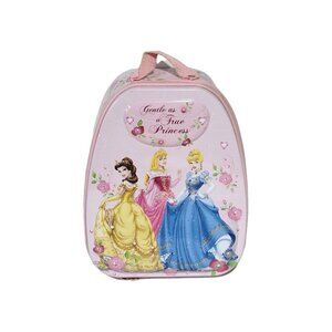 Disney Princesses Tin Box Zip Tote Lunch Box Belle Cinderella Snow White Pink
